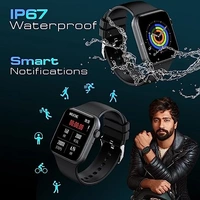 Fire-Boltt Call Bluetooth Calling Smartwatch with SpO2 & 1.7” Metal Body - Black, 1.7