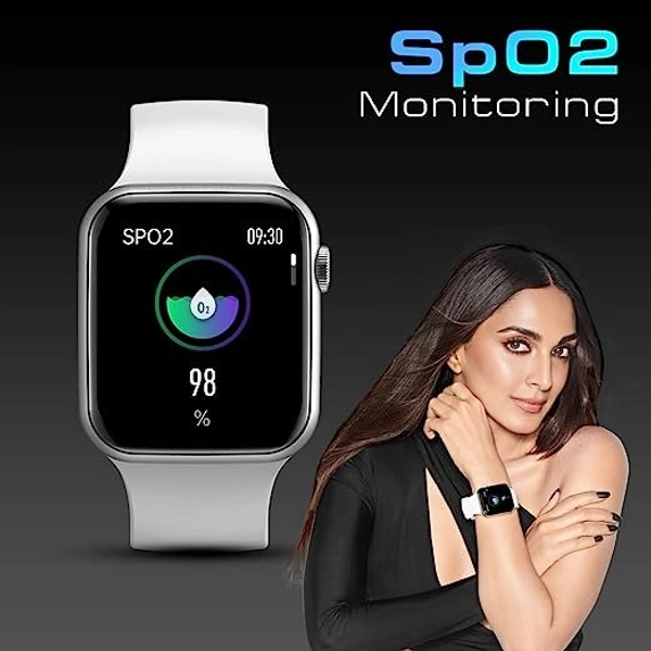 Fire-Boltt Call Bluetooth Calling Smartwatch with SpO2 & 1.7” Metal Body - WHITE, 1.7