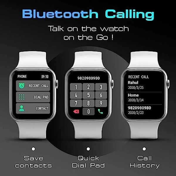 Fire-Boltt Call Bluetooth Calling Smartwatch with SpO2 & 1.7” Metal Body - WHITE, 1.7