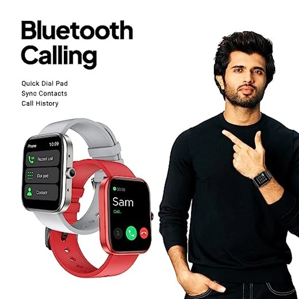 Fire-Boltt Jaguar 1.83 inch HD Display Smartwatch with Advanced Bluetooth Calling, 27 Sports Modes, 360 Health Suite, Built in Games and Multiple Watch Faces - WHITE, 1.83