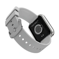 Fire-Boltt Celcius 1.91 inch HD 240*296 Borderless Display & Body Temperature Monitoring Smartwatch  (Grey Strap, Free Size) - white, 1.96