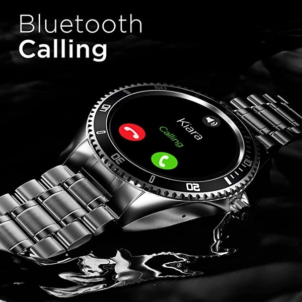 Fire-Boltt Quantum Luxury Stainless Steel Design - Black, 1.28