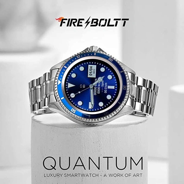 Fire-Boltt Quantum Luxury Stainless Steel Design - BLUE, 1.28