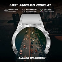 Fire-Boltt Dagger 1.43" AMOLED Display Smartwatch - grey, 1.43