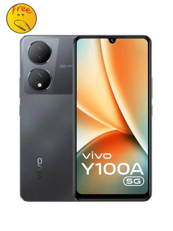 vivo Y100A 5G (Metal Black, 128 GB)  (8 GB RAM) - metal black, 8GB-128GB