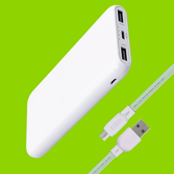 ERD PB-10KE 10000 mAh Power Bank (Fast Charging) - white