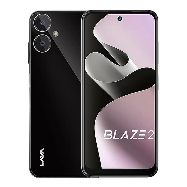 LAVA Blaze 2 (Glass Black, 128 GB)  (6 GB RAM) - Black, 6GB-128GB