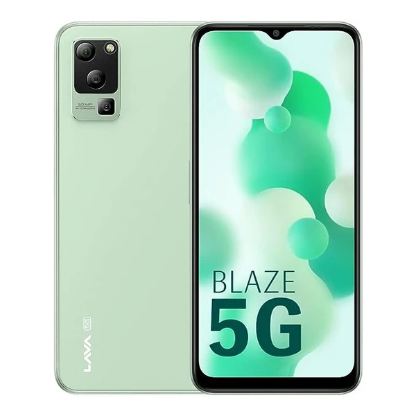 LAVA Blaze 1X 5G (Glass Green, 128 GB)  (6 GB RAM) - Green, 6GB-128GB