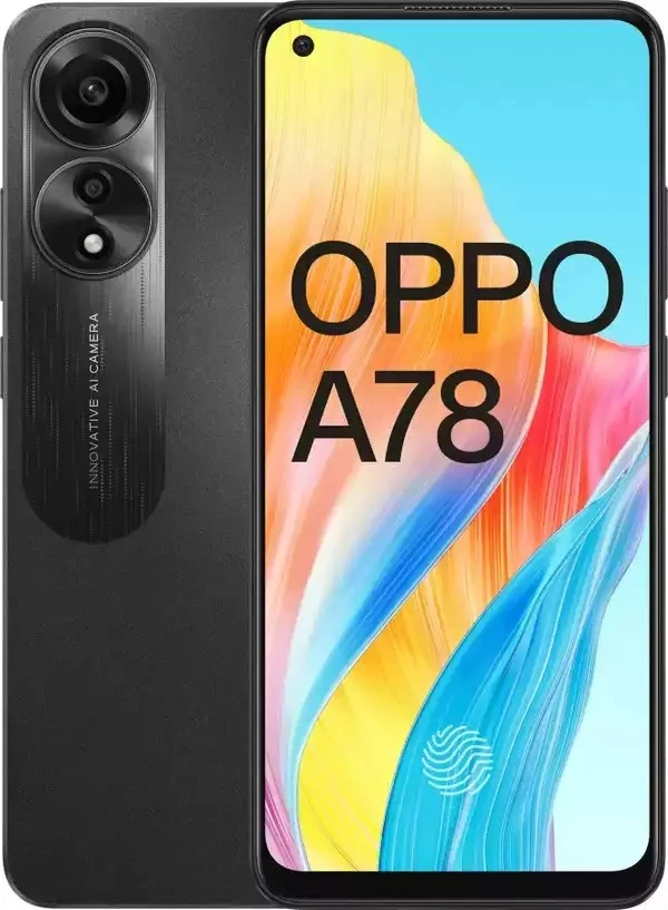 OPPO A78 (Mist Black, 128 GB)  (8 GB RAM) - Black, 8GB-128GB