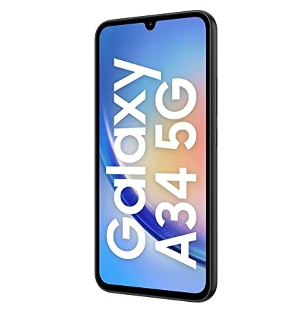 SAMSUNG Galaxy A34 5G (Awesome Graphite, 128 GB)  (8 GB RAM) - BLACK, 8+128