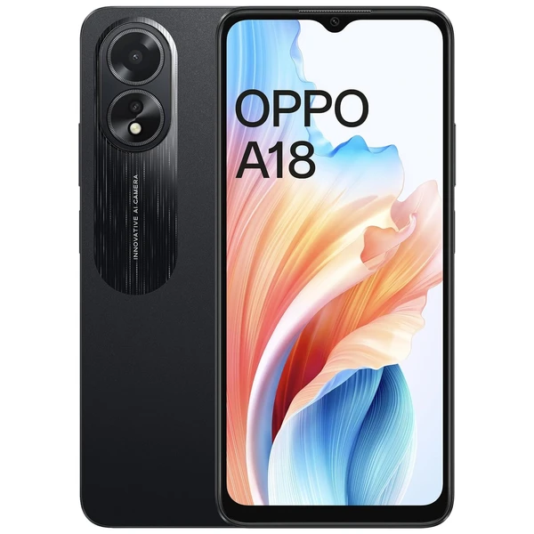 (DEMO) OPPO A18 (Glowing Blue, 64 GB)  (4 GB RAM) - Black, 4GB-64GB