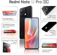 REDMI Note 13 Pro 5G (Midnight Black, 256 GB)  (12 GB RAM) - Black, 12GB-256GB