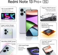 REDMI Note 13 Pro+ 5G (Fusion Purple, 256 GB)  (8 GB RAM) - Purple, 8GB-256GB