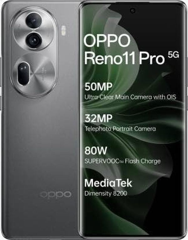 OPPO Reno11 Pro 5G (Rock Grey, 256 GB)  (12 GB RAM) - Gray, 12GB-256GB