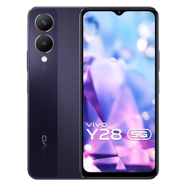 vivo Y28 5G (Crystal Purple, 6GB RAM, 128GB Storage) - crystal purple, 6GB-128GB