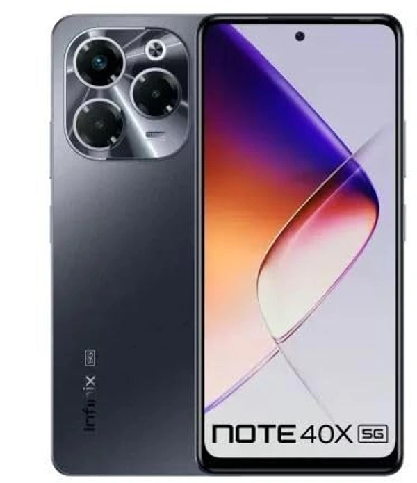 Infinix Note 40X 5G, Starlit Black (12GB, 256GB) - Black, 12+256