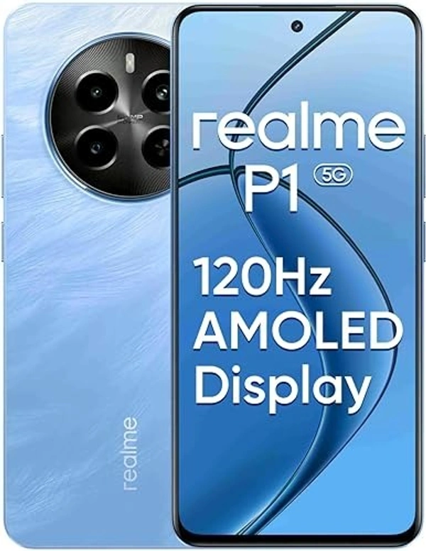 realme P1 5G (Feather Blue, 6GB RAM, 128GB Storage) - Blue, 6+128