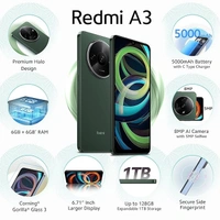 Redmi A3 (green, 6 GB RAM, 128 GB Storage) - green, 6GB-128GB