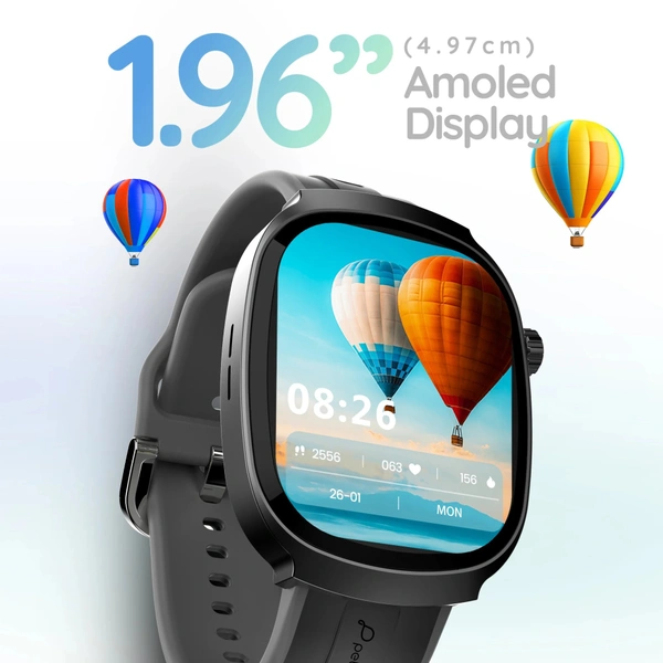 Pebble Axis Smartwatch - Jet Black