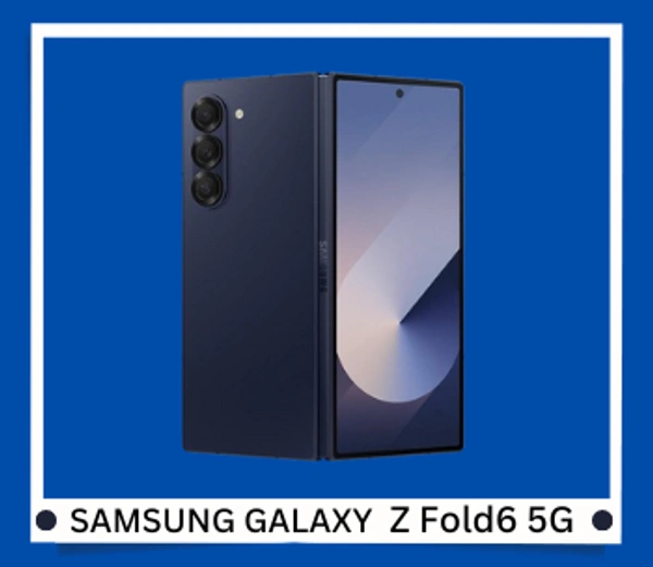 Samsung Galaxy Z Fold6 5G AI Smartphone (Navy, 12GB RAM, 256GB Storage) - navy, 12GB-256GB