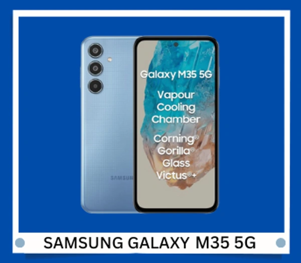 Samsung Galaxy M35 5G (DayBreak Blue,8GB RAM,128GB Storage) - DayBreak Blue, 8GB-128GB