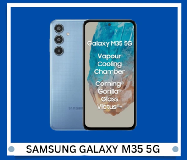 Samsung Galaxy M35 5G (DayBreak Blue,,6GB RAM,128GB Storage) - DayBreak Blue,, 6GB-128GB