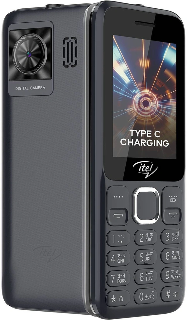 itel Power 450  (Dark Grey) - Black
