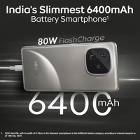 iQOO Neo 10R 5G (Moonknight Titanium, 8GB RAM, 128GB Storage) | Snapdragon 8s Gen 3 Processor | India's Slimmest 6400mAh Battery Smartphone | Segment's Most Stable 90FPS for 5 Hours - Moonknight Titanium, 8GB+128GB