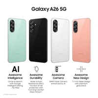 Samsung Galaxy A26 5G (Awesome white, 8GB, 128GB) | Awesome Intelligence: Circle to Search, Intelligent Editing | Awesome 50MP Triple Camera | IP67 - Awesome White, 8GB-128GB