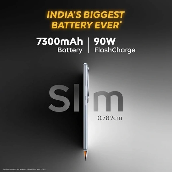 iQOO Z10 5G (Glacier Silver, 8GB RAM, 256GB Storage) | India's Biggest Ever 7300 mAh Battery | Snapdragon 7s Gen 3 Processor | Brightest Quad Curved AMOLED Display in The Segment - Glacier Silver, 8GB-256GB