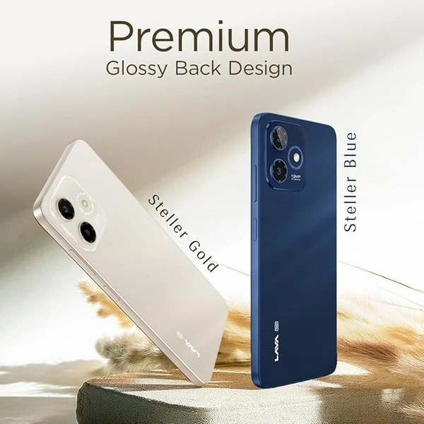 Lava Shark 5G (Steller Blue, 4GB RAM, 64GB Storage) |Bigger 6.75" HD+ Notch Display | Octacore 5G Processor | 13 MP AI Camera |5000 mAh Battery| IP54 Rated Dust & Water Splash Proof - Steller Blue, 4GB-64GB