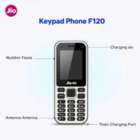 Jio Bharat 4G Keypad phone | black | F 120 - Black, F 120