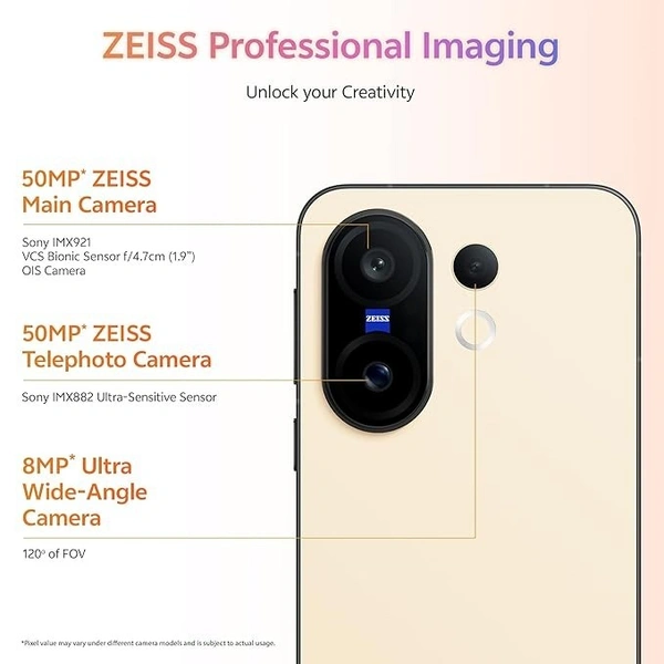 VIVO X200 FE 5G (Amber Yellow, 16GB RAM, 512GB Storage) - Amber Yellow, 16GB-512GB