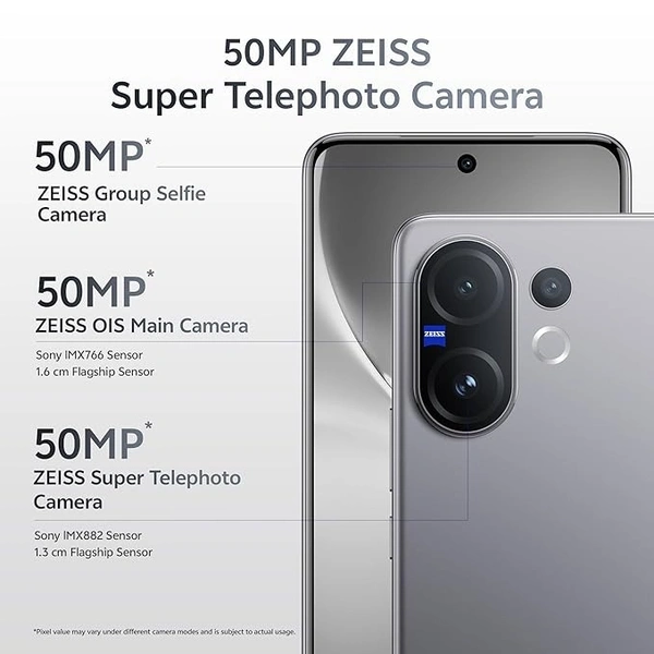 Vivo V60 5G (Mist Gray, 16GB RAM, 512GB Storage) - gray, 16GB-512GB
