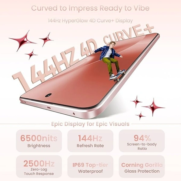 realme 15 5G Smartphone 12+256GB pink, - pink, 12GB-256GB