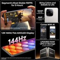 iQOO Neo 10R 5G (Moonknight Titanium, 8GB RAM, 128GB Storage) | Snapdragon 8s Gen 3 Processor | India's Slimmest 6400mAh Battery Smartphone | Segment's Most Stable 90FPS for 5 Hours - Moonknight Titanium, 8GB+128GB