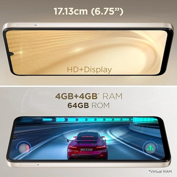 Lava Shark 5G (Steller Blue, 4GB RAM, 64GB Storage) |Bigger 6.75" HD+ Notch Display | Octacore 5G Processor | 13 MP AI Camera |5000 mAh Battery| IP54 Rated Dust & Water Splash Proof - Steller Blue, 4GB-64GB