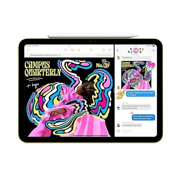 Apple iPad 11″: A16 chip, 27.69 cm (11″) Model, Liquid Retina Display, 128GB - White, 128GB
