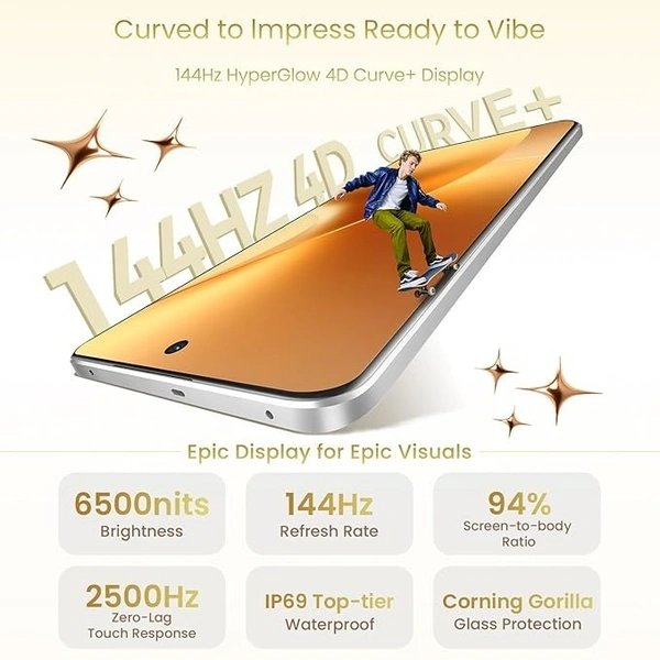 realme 15 5G Smartphone 12+256GB Silver, - silver, 12GB-256GB