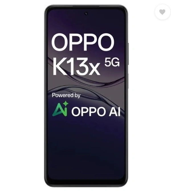OPPO K13x 5G 6000mAh and 45W SUPERVOOC Charger & AI (Midnight Violet, 128 GB) (8 GB RAM) - Midnight Violet, 8GB-128GB
