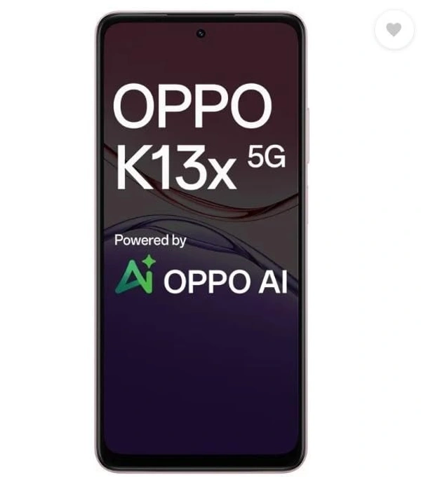 OPPO K13x 5G 6000mAh and 45W SUPERVOOC Charger & AI (pink, 128 GB) (8 GB RAM) - pink, 8GB-128GB