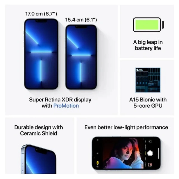 ( GLOBAL ) Apple iPhone 13 Pro (128GB, blue) - blue, 128GB