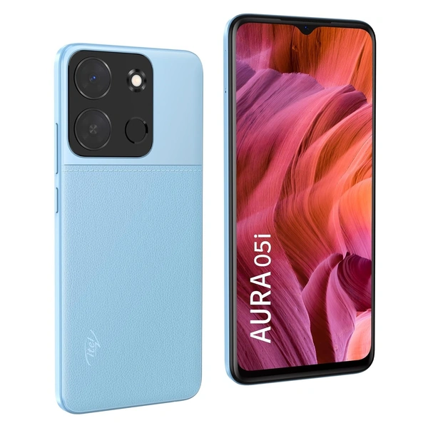 itel Aura 05i (Crystal Blue, 2GB RAM + 32GB ROM) - Crystal Blue, 2GB-32GB