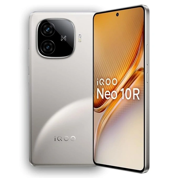 iQOO Neo 10R 5G (Moonknight Titanium, 8GB RAM, 256GB Storage) | Snapdragon 8s Gen 3 Processor | India's Slimmest 6400mAh Battery Smartphone | Segment's Most Stable 90FPS for 5 Hours - Pink Swan, 8GB+256GB