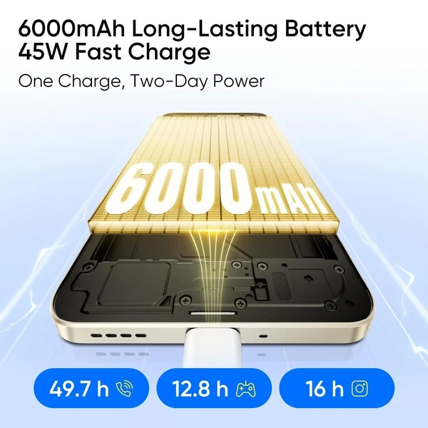 realme NARZO 80x 5G (Sunlit Gold,6GB+128GB)  - Sunlit Gold, 6GB-128GB