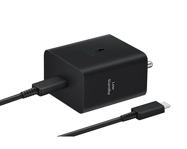 45 W Type-C Travel Adaptor with Cable - Black