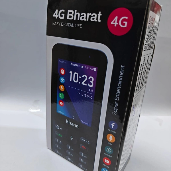 Jio Bharat 4G Keypad phone | black | F 120 - Black, F 120