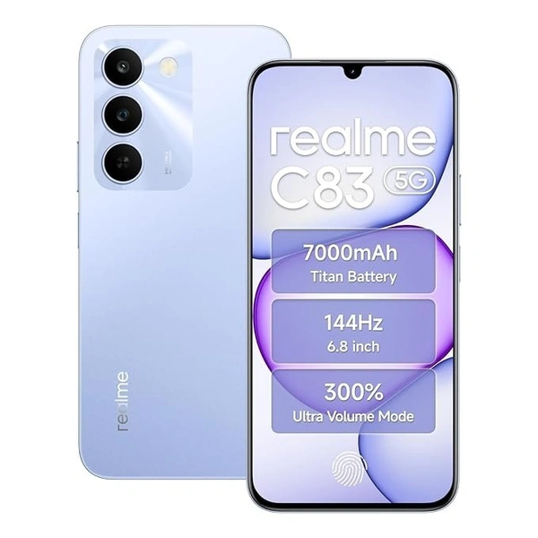 realme C83 5G Smartphone (Blooming Purple, 64GB ROM 4GB RAM)