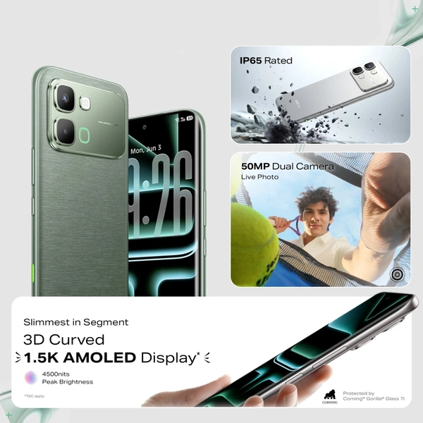 Infinix Note Edge 5G (6GB-128GB ( Silver) - Silver, 6GB-128GB