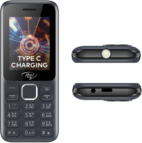 itel Power 450  (Dark Grey) - Black